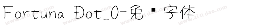 Fortuna Dot_0字体转换